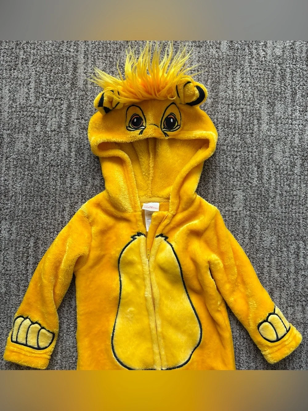 Baby Disney Lion King Simba costume size 18 months one piece
